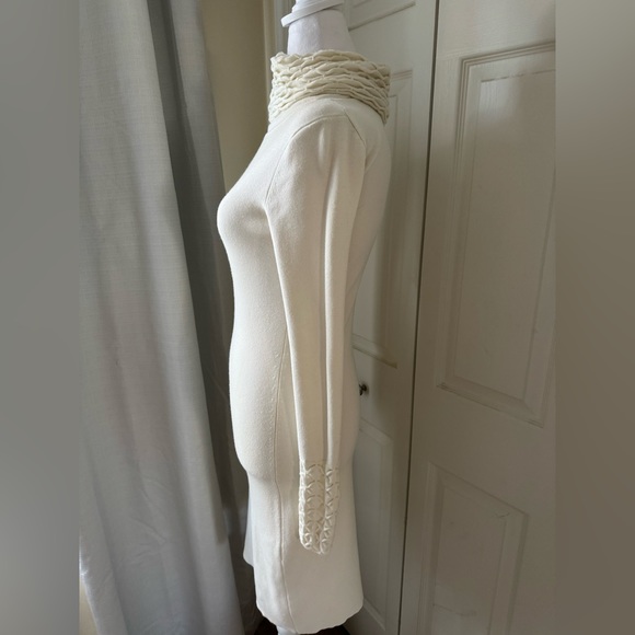 Moda International- cream turtleneck sweater dress size XS. WORN ONCE! - Picture 2 of 10